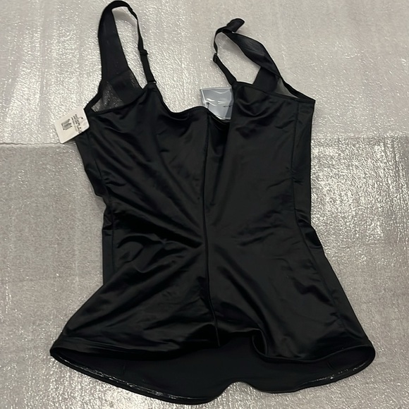 [XL]Janira Corset-Up Esbelta 914 Black Camisole with  Side Support - Picture 6 of 9